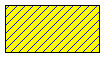 A small green square with orange border